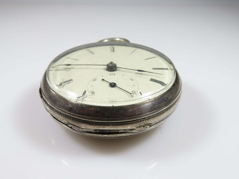 c1840 Silver Fusee Pocket Watch UK Improved Detached Lever Escapement 45mm