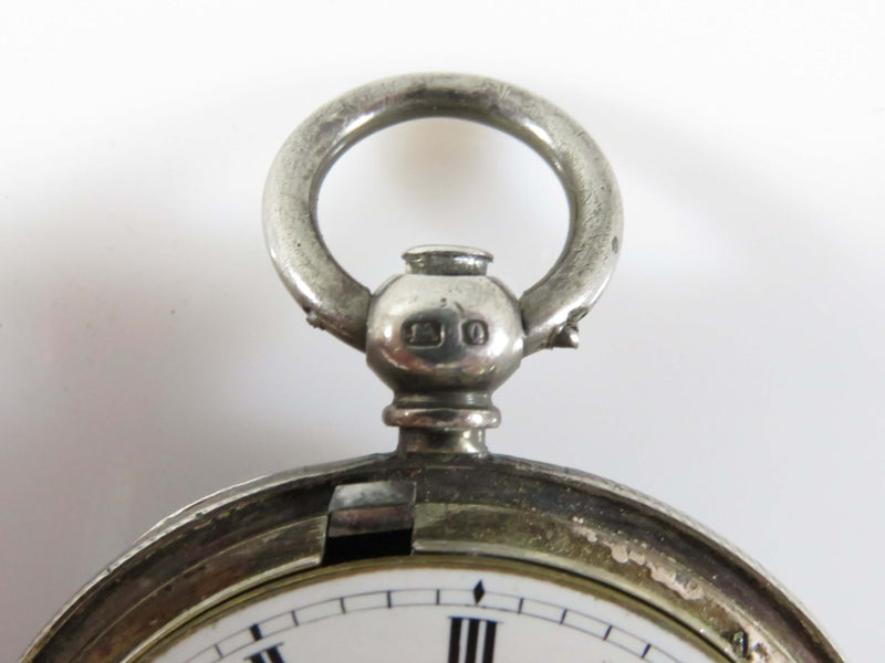 Antique c1865 Carnegie Brothers Toronto Canada Silver Cased Fusee Pocket Watch For Parts