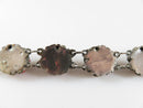Unique Old Sterling Silver Cabochon Coral Filigree Bezalel Style Bracelet Judaic Yemen - Just Stuff I Sell