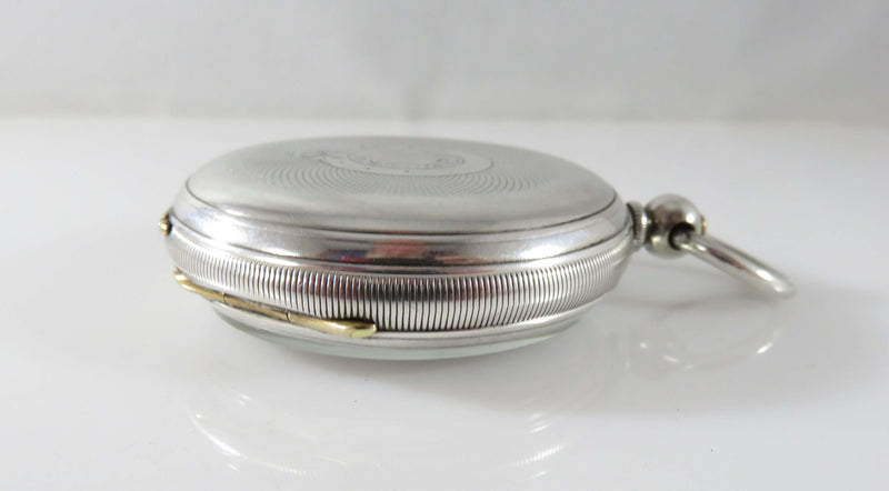 c1875 Swiss Fine Silver Cased Patent Lever Pocket Watch Sr