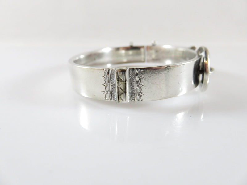 Circa 1910 Buckle Bracelet Hinged 800 Silver Antique Bracelet For Repair - Just Stuff I Sell