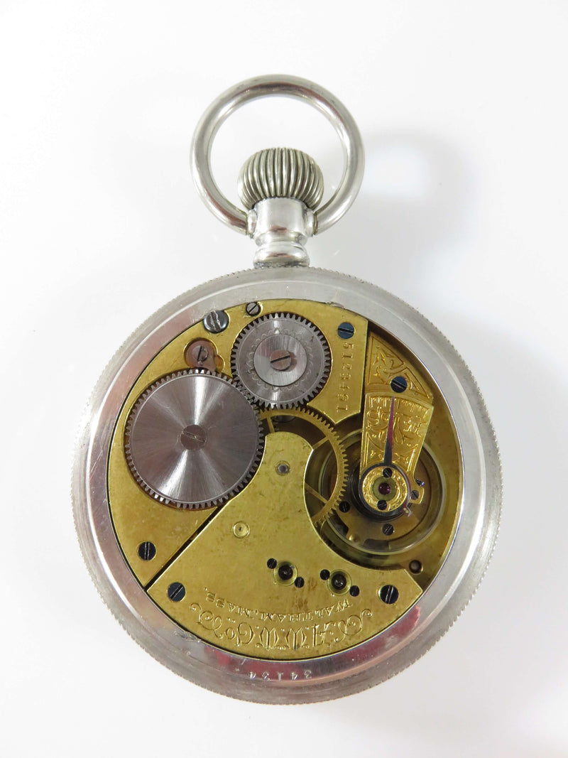 1891 Coin Silver Cased Waltham Pocket Watch Model 1888 Grade No 22 16s 11 Jewel