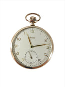 Vintage German Rose Gold Over 900 Silver Cased Stowa Pocket Watch For Repair