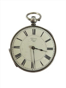 Antique French Silver Key Wind Pocket Watch Improved Patent 1862 Warranted By FC