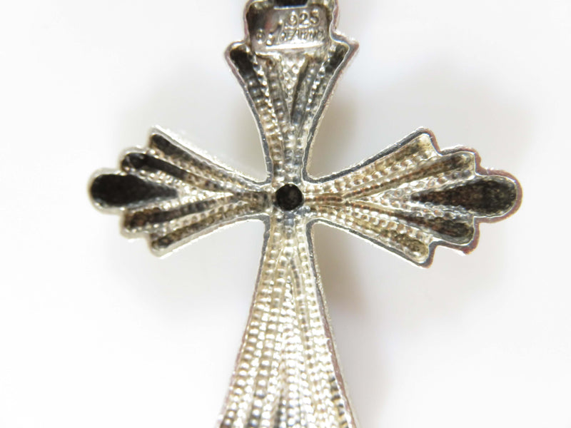 925 Sterling Silver 2 1/2" Large Christian Cross Made By 1 of a Kind