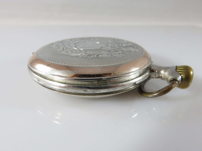 Galonne Pocket Watch Cased Fancy French Dial Pocket Watch For Restoration Runs 40mm Approx