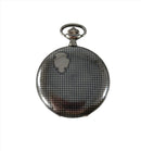 c1920 Huguenin Freres Niello Pocket Watch Chronometre German Swiss 800 Silver Cased