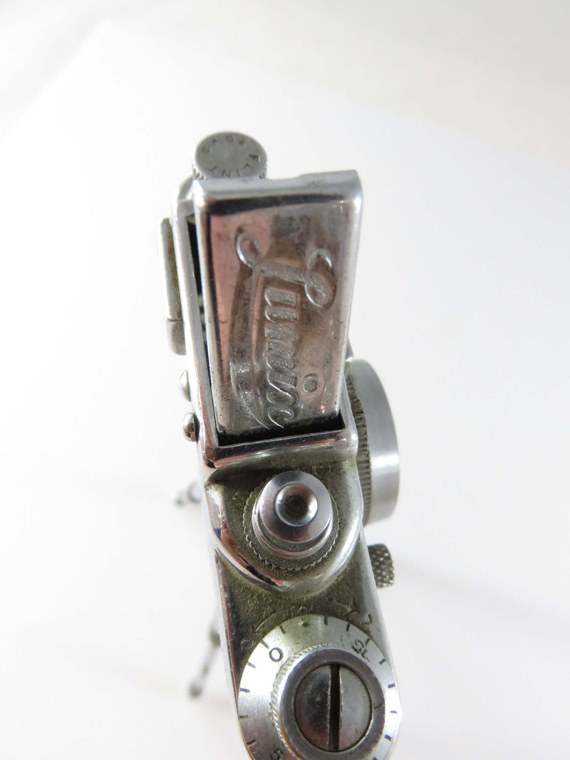 c1940's Lumix Novelty Camera Lighter with Tripod for Parts or Restoration