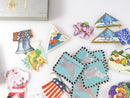 c1940's Assortment of Small Decals Christmas, Birds, Dog, Flowers, Etc product image for Just Stuff I Sell, clear front view, neutral background, original listing photo, optimized descriptive alt text, centered composition variant 6
