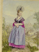 c1869 Canton de Schwyz, Switzerland Tinted Photograph Adolphe Braun Costumes De product image for Just Stuff I Sell, clear front view, neutral background, original listing photo, optimized descriptive alt text, centered composition variant 2