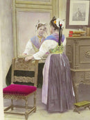 c1869 Canton de St Gall, Switzerland Tinted Photograph Adolphe Braun Costumes De product image for Just Stuff I Sell, clear front view, neutral background, original listing photo, optimized descriptive alt text, centered composition variant 2