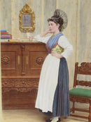 c1869 Canton de St. Gall, Switzerland Tinted Photograph Adolphe Braun Costumes D product image for Just Stuff I Sell, clear front view, neutral background, original listing photo, optimized descriptive alt text, centered composition variant 2