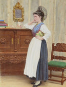 c1869 Canton de St. Gall, Switzerland Tinted Photograph Adolphe Braun Costumes D product image for Just Stuff I Sell, clear front view, neutral background, original listing photo, optimized descriptive alt text, centered composition variant 5