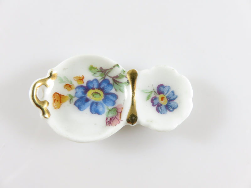Vintage Fine Porcelain Trinket Dish Dollhouse Miniature Made in France