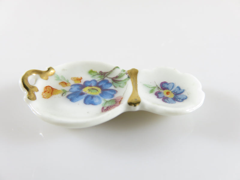 Vintage Fine Porcelain Trinket Dish Dollhouse Miniature Made in France