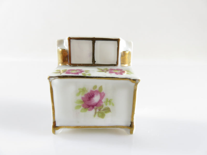 Vintage Fine Porcelain Kitchen Cupboard Cabinet Dollhouse Miniature Made in France