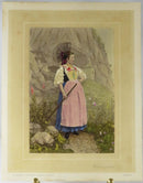 c1869 Canton de Appenzell, Switzerland Tinted Photograph Adolphe Braun Costumes product image for Just Stuff I Sell, clear front view, neutral background, original listing photo, optimized descriptive alt text, centered composition
