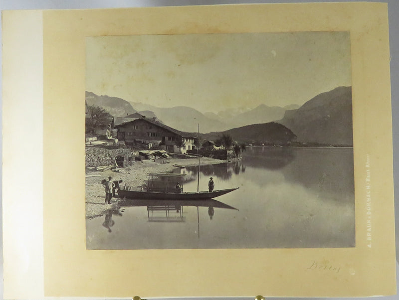 Oberland bernoise Lac de Brienz., Switzerland c1869 Photograph Adolphe Braun