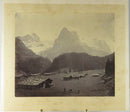 Rosenlaui Glacier & Rosenlaui Village Canton of Bern Switzerland c1869 Photograp product image for Just Stuff I Sell, clear front view, neutral background, original listing photo, optimized descriptive alt text, centered composition