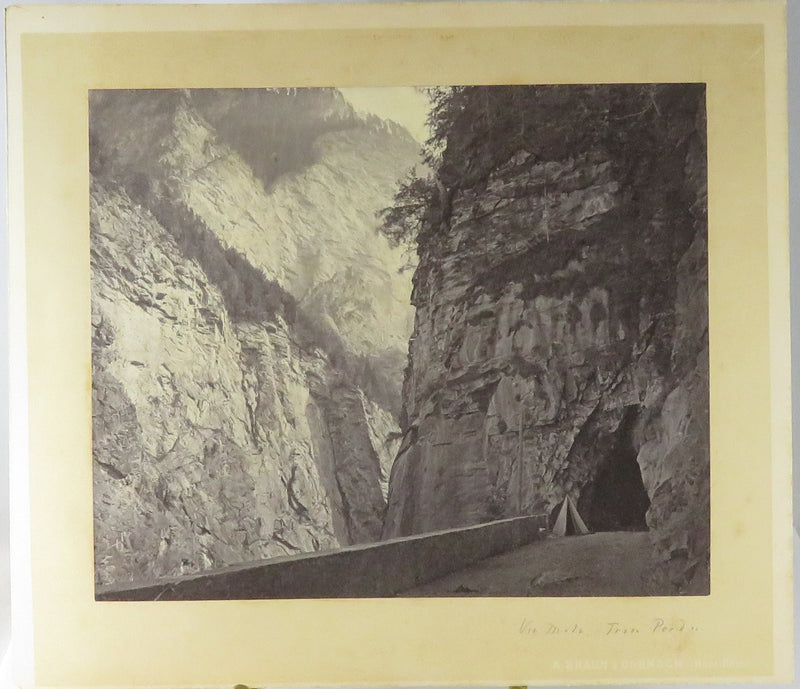 Viamala Trou Perdu Canton of Graubünden Switzerland c1869 Photograph Adolphe Braun