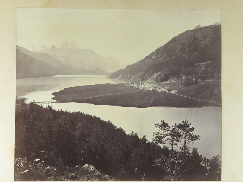 Mt. Moritz Silvaplana Engadine Switzerland c1869 Photograph Adolphe Braun