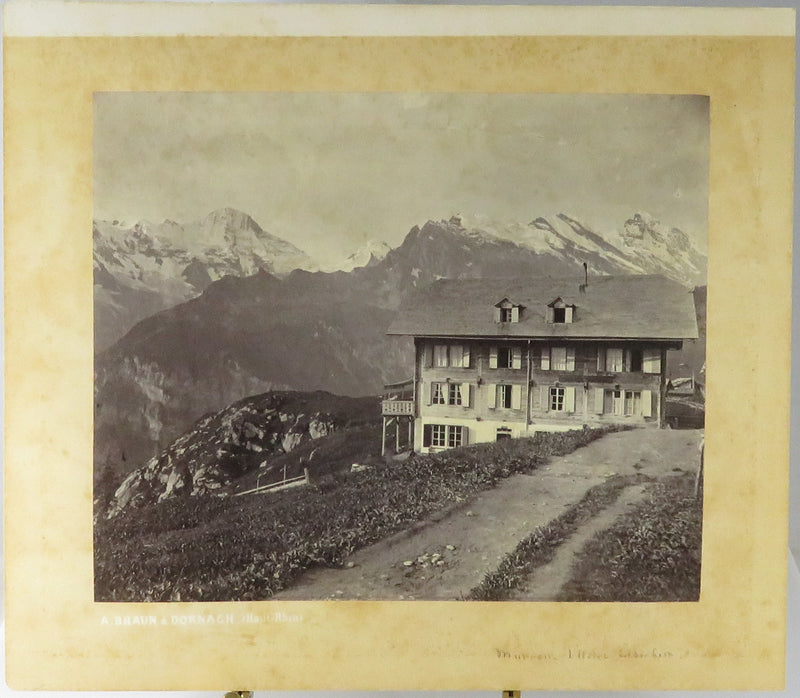 Murren 1 Hotel Silberhorn Canton of Bern Switzerland c1869 Photo Adolphe Braun