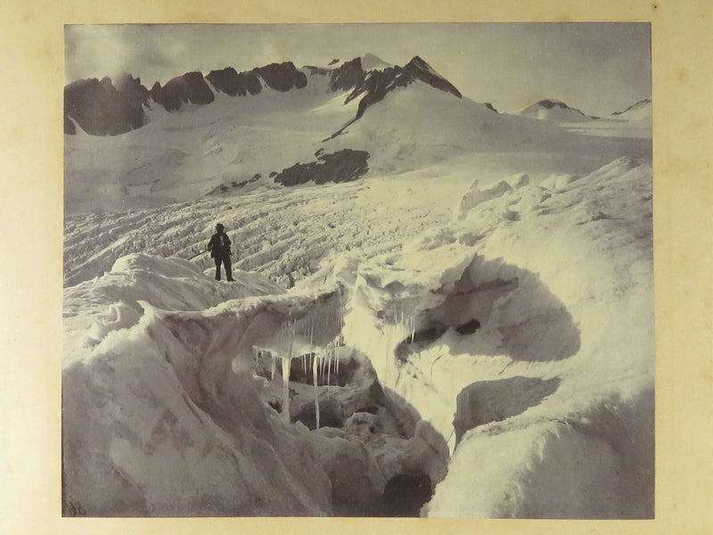 Glacier of Rhone Canton of Valais Switzerland c1869 Photograph Adolphe Braun