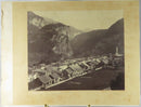 c1869 Townscape Photo of Thusis Switzerland Canton of Graubünden Adolphe Braun — Silver — front view