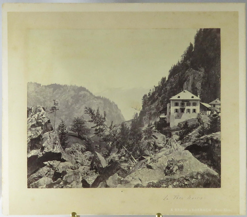 Hotel De La Tete Noire in the Canton du Valais Switzerland c1869 Photograph Adolphe Braun