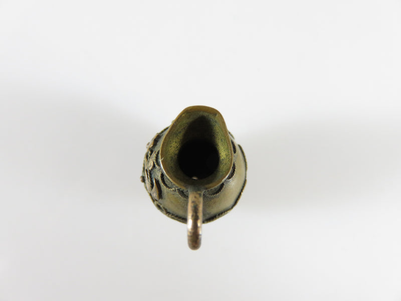 Victorian Grand Tour Miniature Gilt Brass Pitcher Ewer Carafe Vessel Souvenir