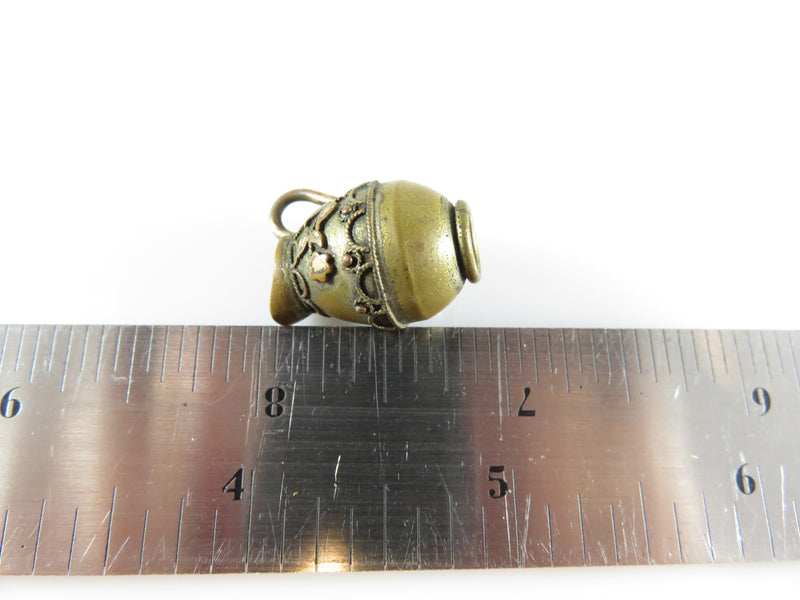 Victorian Grand Tour Miniature Gilt Brass Pitcher Ewer Carafe Vessel Souvenir