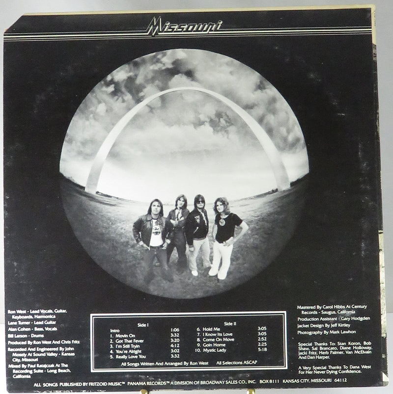 Missouri Self Titled PRS-1022 Panama Records Vinyl Album