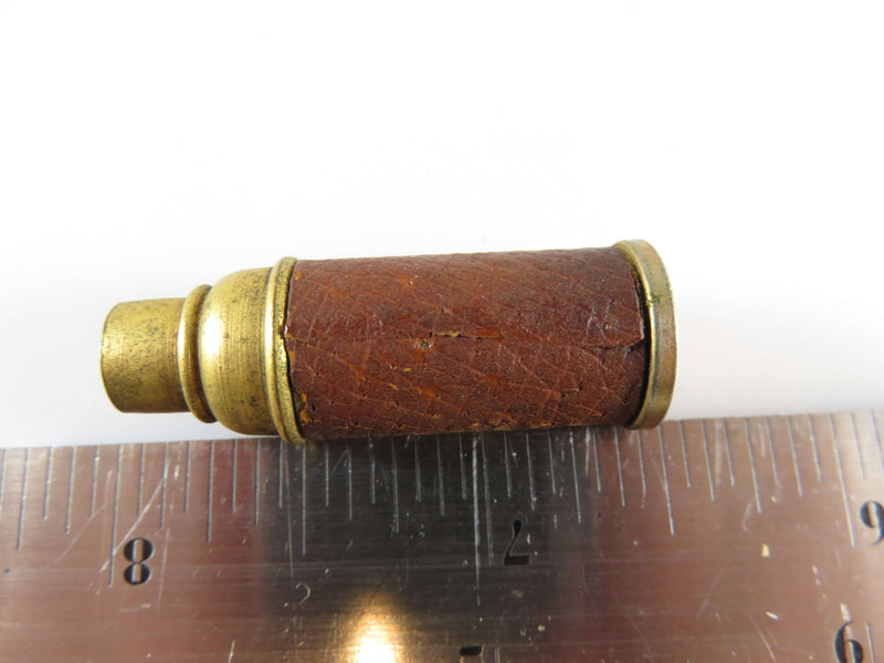 Antique Hidden Compartment Brass Pill or Snuff Bottle Charm, FOB Souvenir