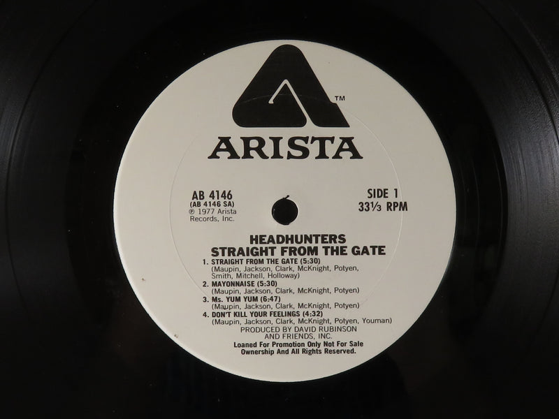 The Headhunters Straight From The Gate Arista AB 4146 Promotional Copy Vinyl Album
