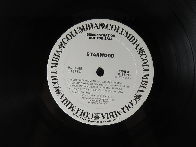 Starwood Self Titled 1977 Columbia PC 34785 Promotional Copy Vinyl Album