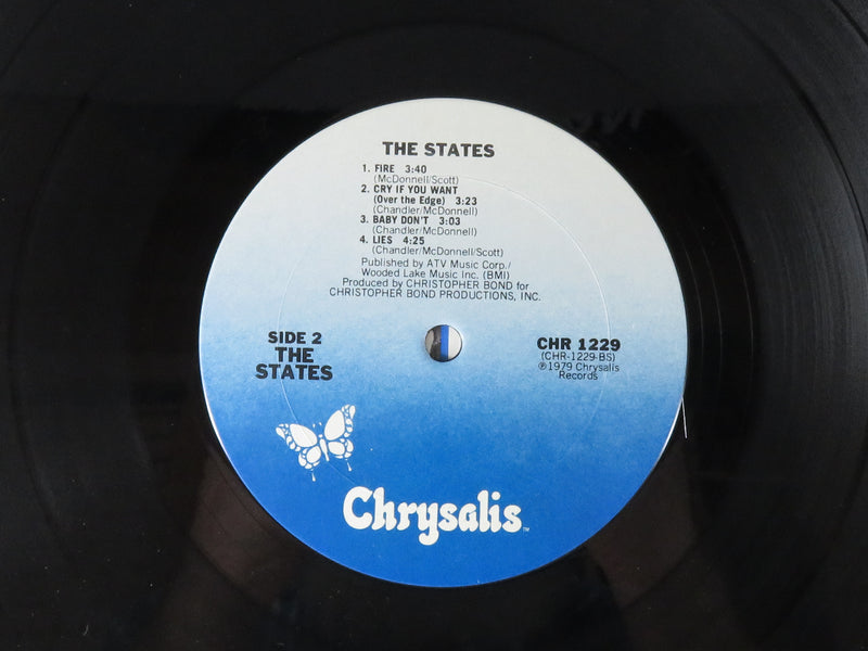 States The States 1979 Chrysalis Records CHR 1229 Promotional Copy Vinyl Album