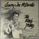 Country Joe McDonald The Early Years 1978 Picadilly Records PIC 3309 Vinyl Album — Music:Records — front view