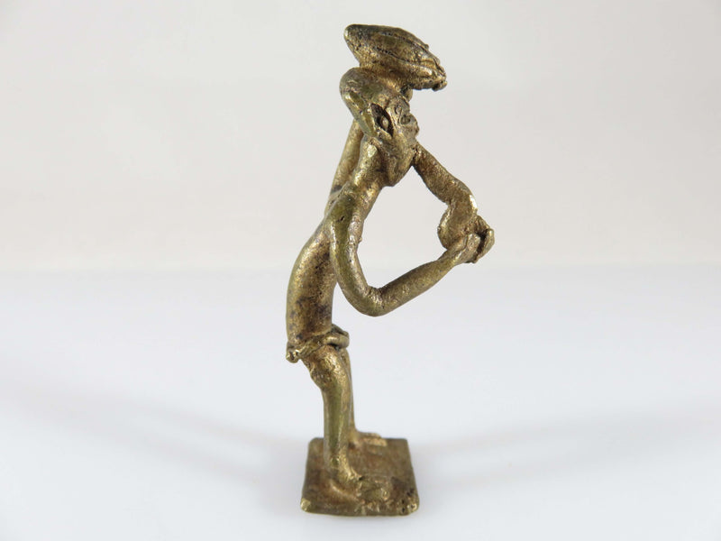 Art Deco Ashante Ghana Africa Brass Art Figure Fertility Figure