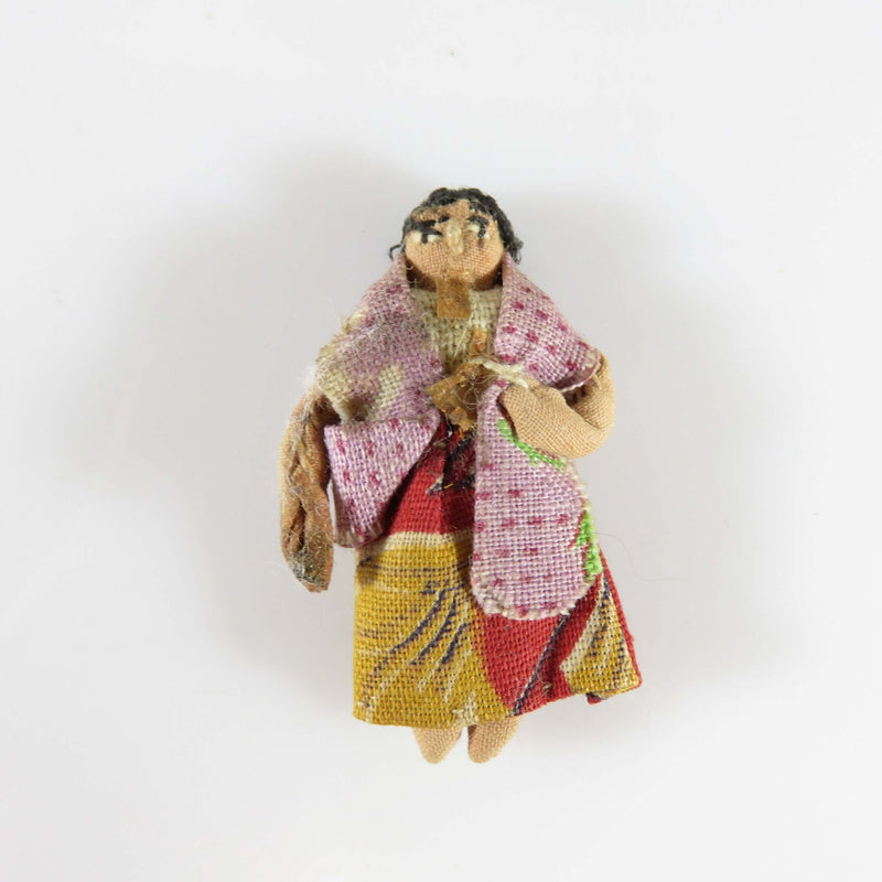 Handmade Miniature Doll Fabric Sewn South Central America Latin America Doll