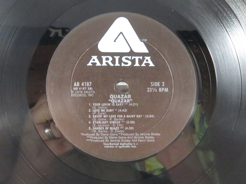 Quaza Self Titled Arista Records Hype Decals AB 4187 Promotional Copy Vinyl Album