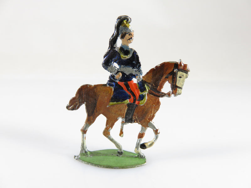 Vintage Lead Horseback Soldier Napoleonic Style Unmarked Lead Soldier