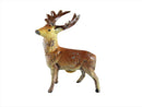 Cast Lead Deer Hand Painted Miniature Reindeer Figure Toy Stag Tin Metal