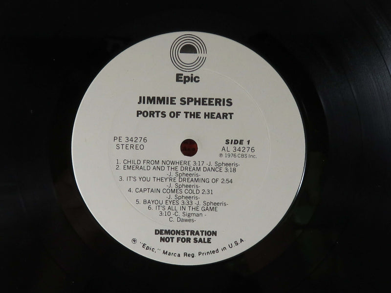 Jimmie Spheeris Port of the Heart 1976 Epic Records 34276 Demo Copy Vinyl Album