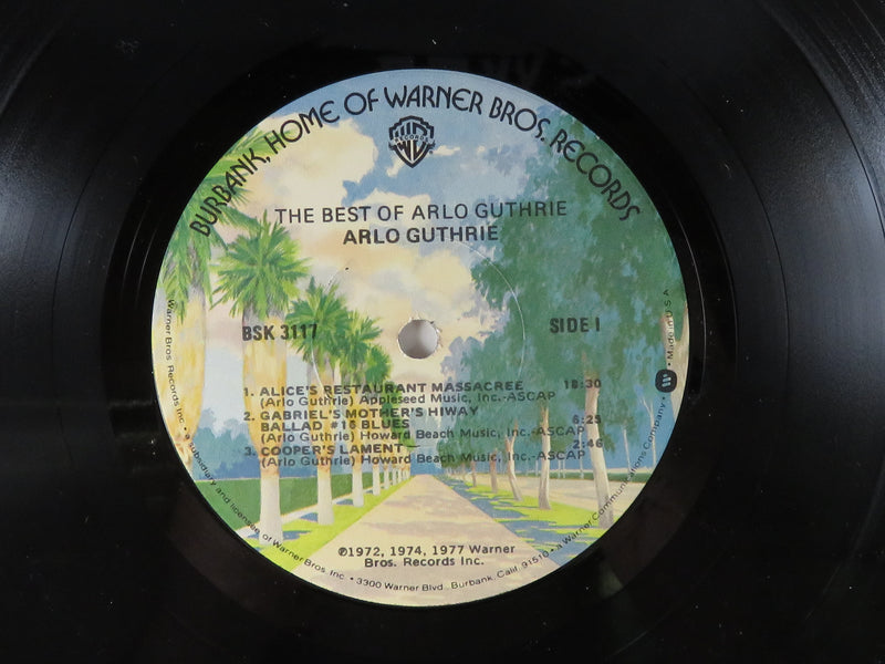 The Best of Arlo Guthrie 1977 Warner Bros. Records bsk 3117 Promo Copy Vinyl Album