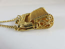 Antique Gold Gilded Chatelaine Miniature Belt Purse Edwardian Era product image for Just Stuff I Sell, clear front view, neutral background, original listing photo, optimized descriptive alt text, centered composition variant 7