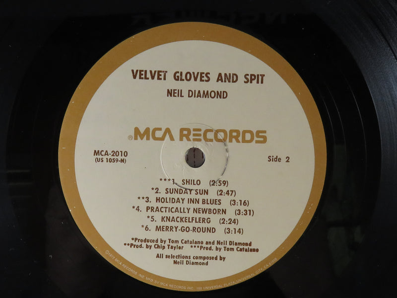 Neil Diamond Velvet Gloves and Spit 1977 Reissue MCA Records MCA-2010 Vinyl Album