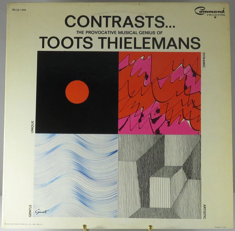 Toots Thielemans Contrasts...The Provocative Musical Genius of 1966 Command Records RS33 906 Vinyl Album