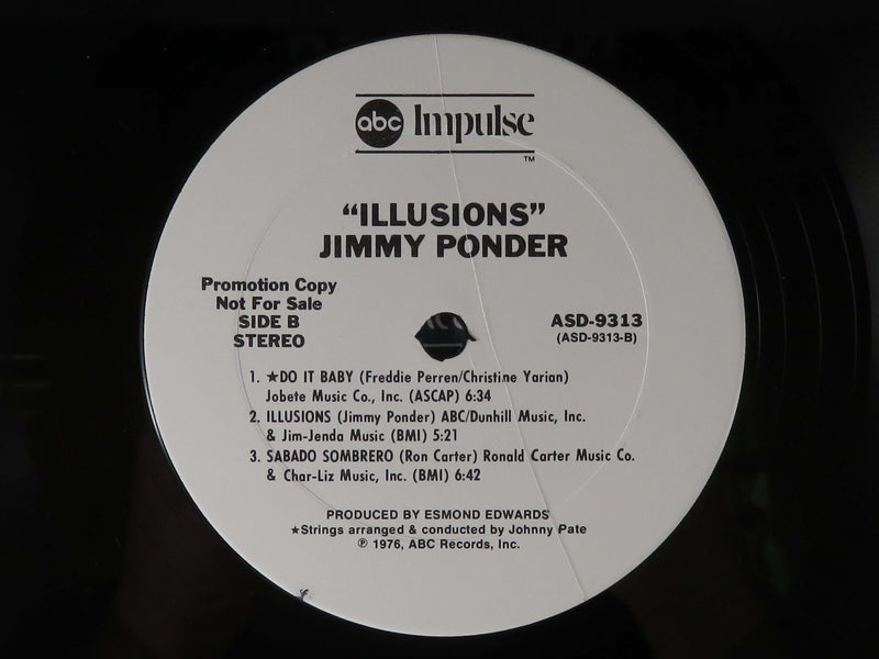 Jimmy Ponder Illusions 1976 ABC Records ABC Impulse Promo ASD-9313 Vinyl Album