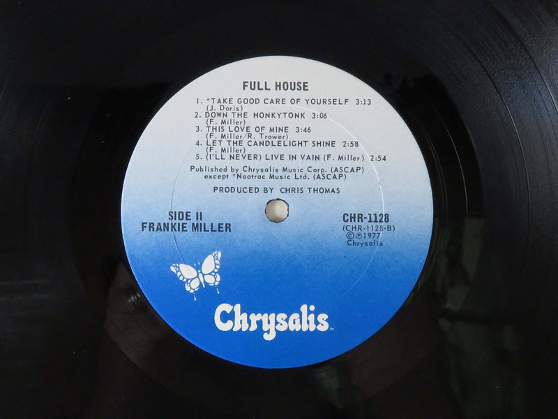 Franklin Miller Full House 1977 Chrysalis Records Rare Promo CHR 1128 Vinyl Album