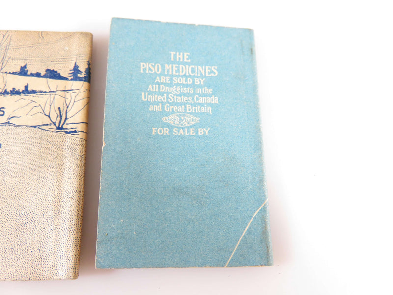 1913, 1915, 1916 Piso's Pocket Book Almanac Miniature Antique Book Publication